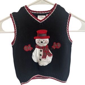 Vintage Miniwear Classic Snowman Sweater Vest  36M